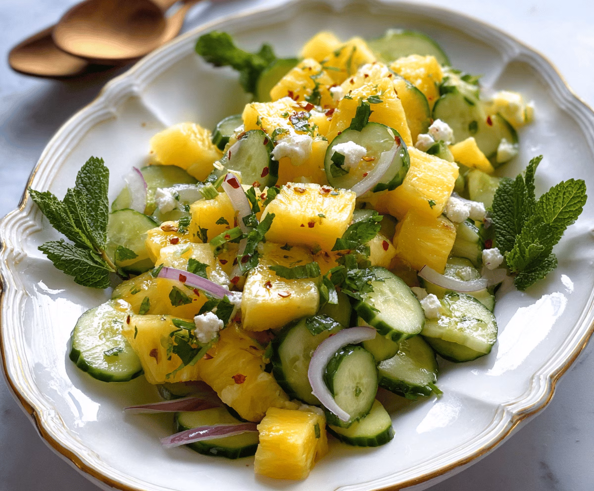 Refreshing Pineapple Cucumber Salad Recipe